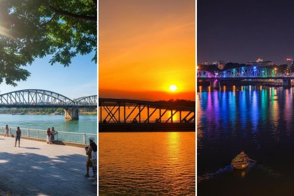 Lựa chọn thời điểm hợp lý giúp bạn không bỏ lỡ khoảnh khắc đẹp nhất của cầu Trường Tiền